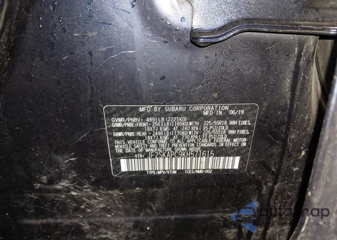 2019 Subaru Forester Sport из США, поврежденный, VIN JF2SKAPC9KH571615